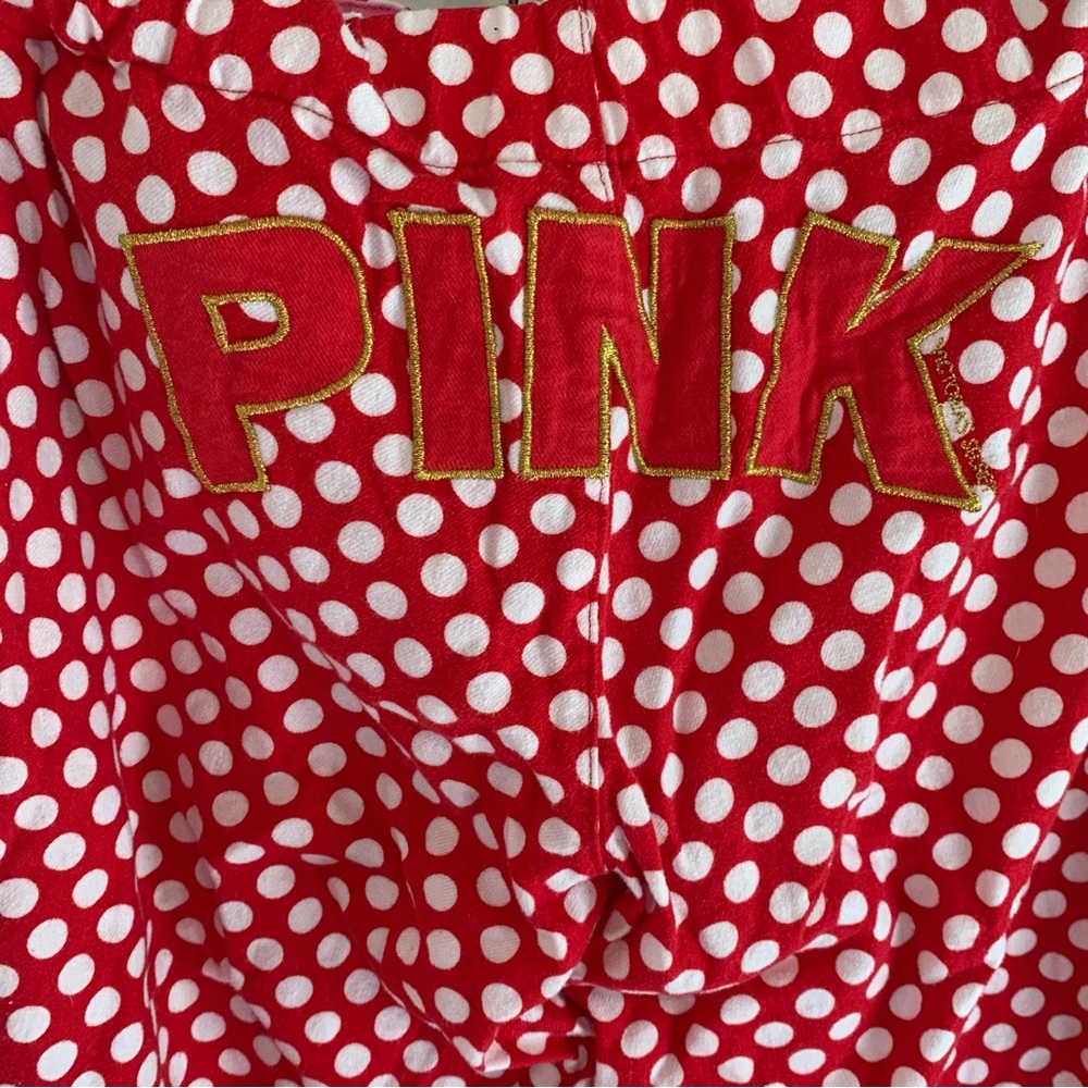 PINK Victoria’s Secret Flannel Polka Dot Pajama Pants - Picture 3 of 8